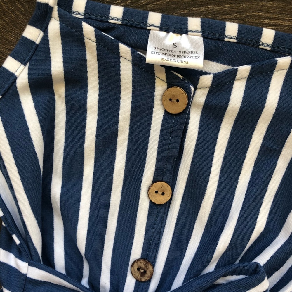 Girl Boutique Striped Romper Set - Picture 3 of 3